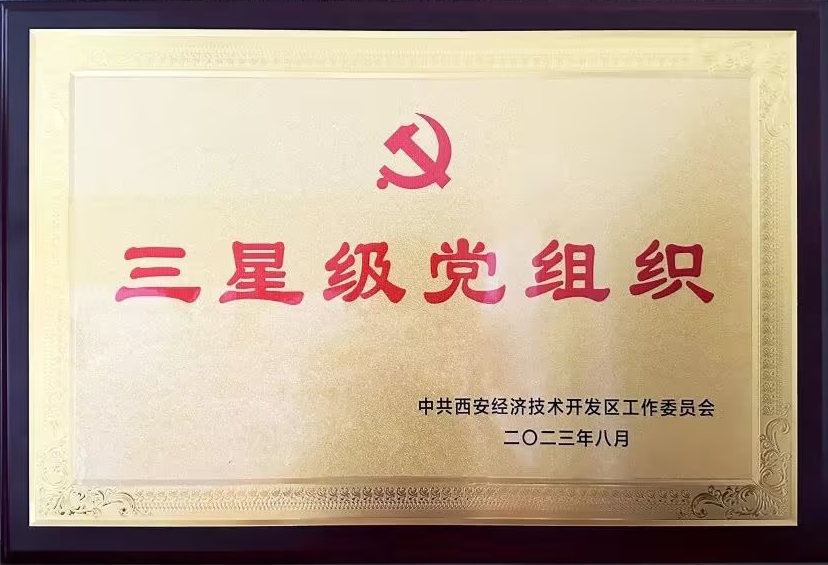 西安彩晶光電科技股份有限公司黨支部 獲“三星級黨組織”榮譽稱號